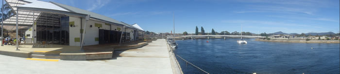 Ulverstone wharf and restaurant