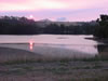 Leven River sunset